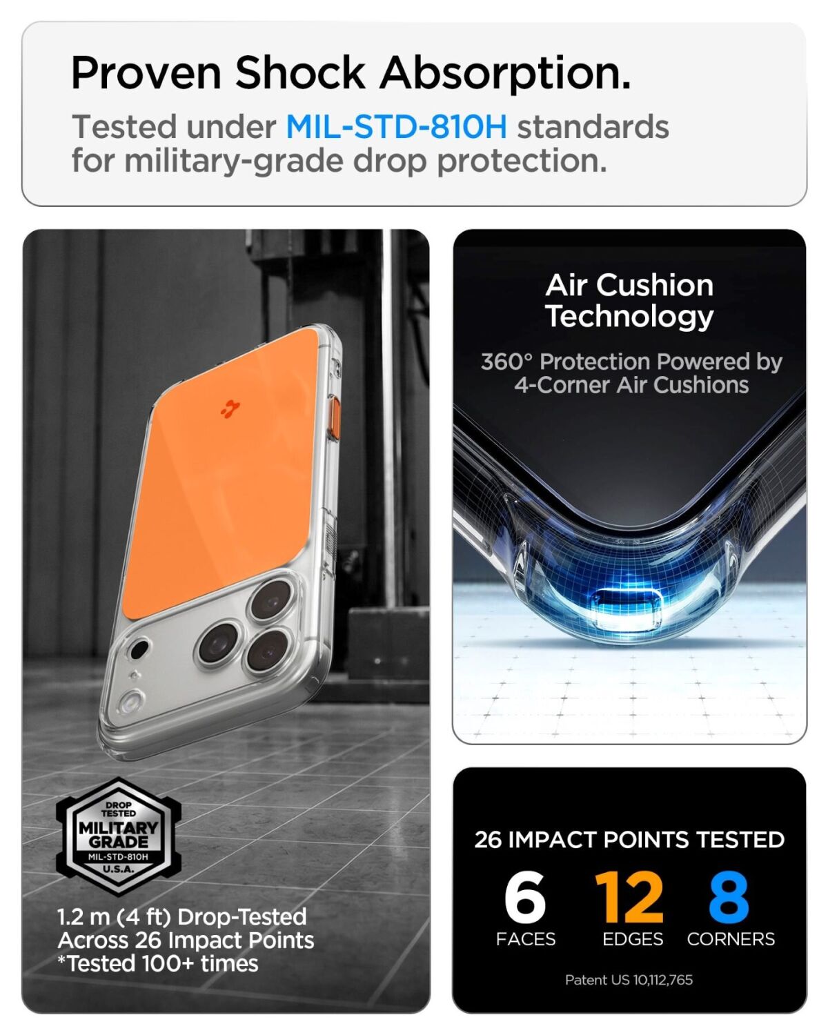 Защитный чехол Spigen Ultra Hybrid T MagFit для iPhone 18 Pro Max (ACS12135) - Matte Blue. Фото 8 Защитный чехол Spigen Ultra Hybrid T MagFit для iPhone 18 Pro Max (ACS12135) - Matte Blue (440307L). Фото 8 из 14