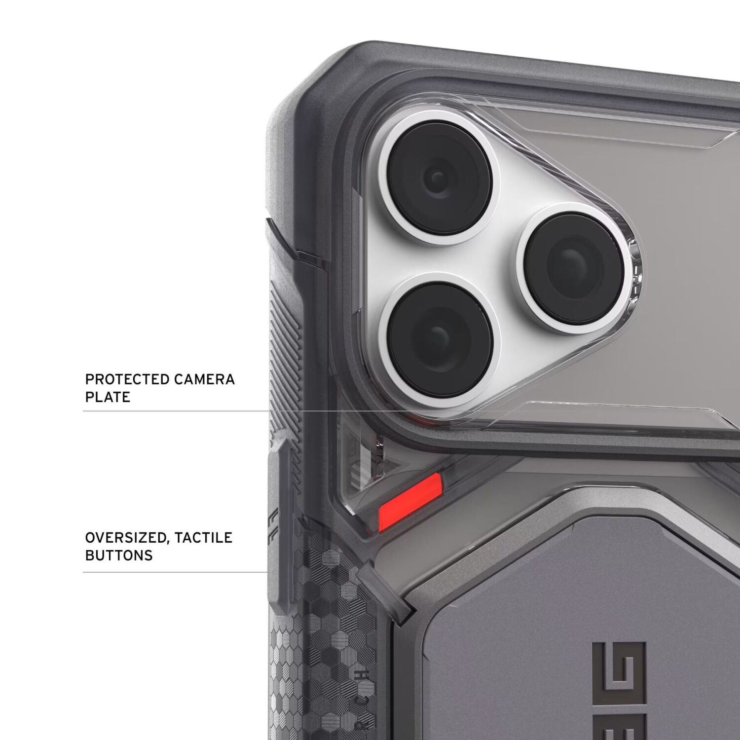 Защитный чехол URBAN ARMOR GEAR Monarch Pro Veil для iPhone 18 Pro Max (114568113190) - Ash. Фото 7 Защитный чехол URBAN ARMOR GEAR Monarch Pro Veil для iPhone 18 Pro Max (114568113190) - Ash (440313A). Фото 7 из 12