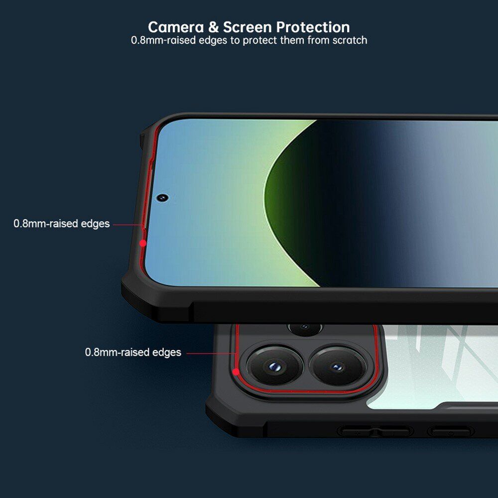 Защитный чехол XUNDD Rugged Case для Xiaomi Redmi Note 17 (4G/5G) - Black. Фото 5 Защитный чехол XUNDD Rugged Case для Xiaomi Redmi Note 17 (4G/5G) - Black (430031B). Фото 5 из 6