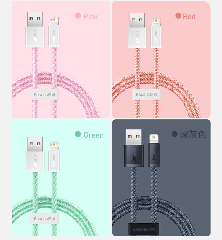 Кабель Baseus Dynamic Series USB to Lightning (2.4A, 1m) CALD000402 - White. Фото 17 Кабель Baseus Dynamic Series USB to Lightning (2.4A, 1m) CALD000402 - White (896286W). Фото 17 з 20