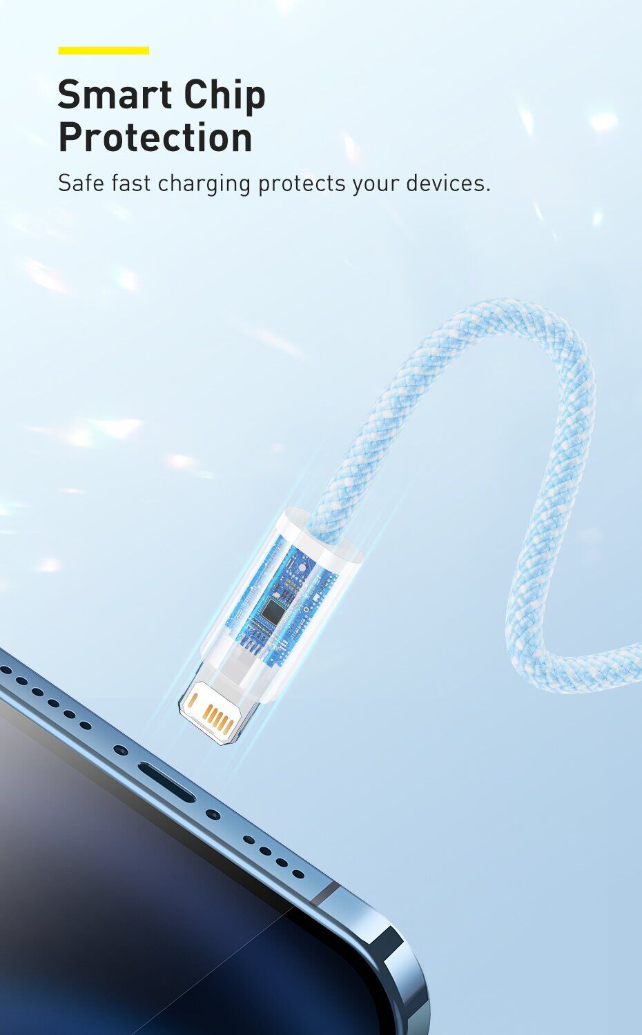 Кабель Baseus Dynamic Series USB to Lightning (2.4A, 1m) CALD000402 - White. Фото 11 Кабель Baseus Dynamic Series USB to Lightning (2.4A, 1m) CALD000402 - White (896286W). Фото 11 з 20