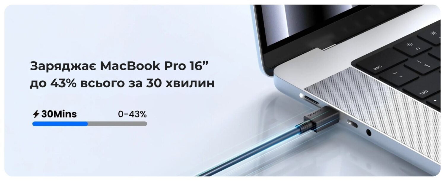 Кабель Sharge Type-C to Type-C (240W, 3m) - White. Фото 3 Кабель Sharge Type-C to Type-C (240W, 3m) - White (896491W). Фото 3 из 10