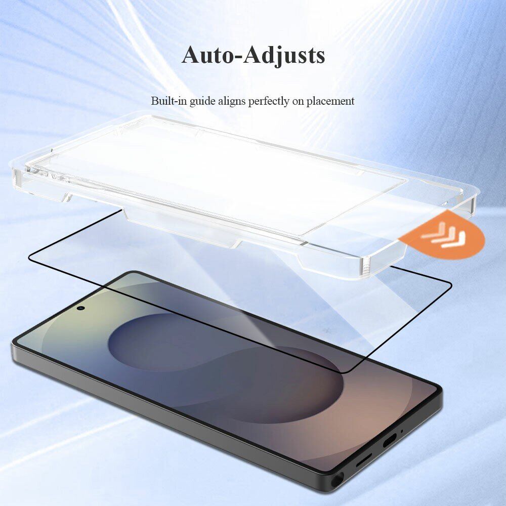 Защитное стекло LEREACH Tempered Glass Full Screen Protector для Samsung Galaxy S25 Ultra (S938) - Black. Фото 6 Защитное стекло LEREACH Tempered Glass Full Screen Protector для Samsung Galaxy S25 Ultra (S938) - Black (379558B). Фото 6 из 11