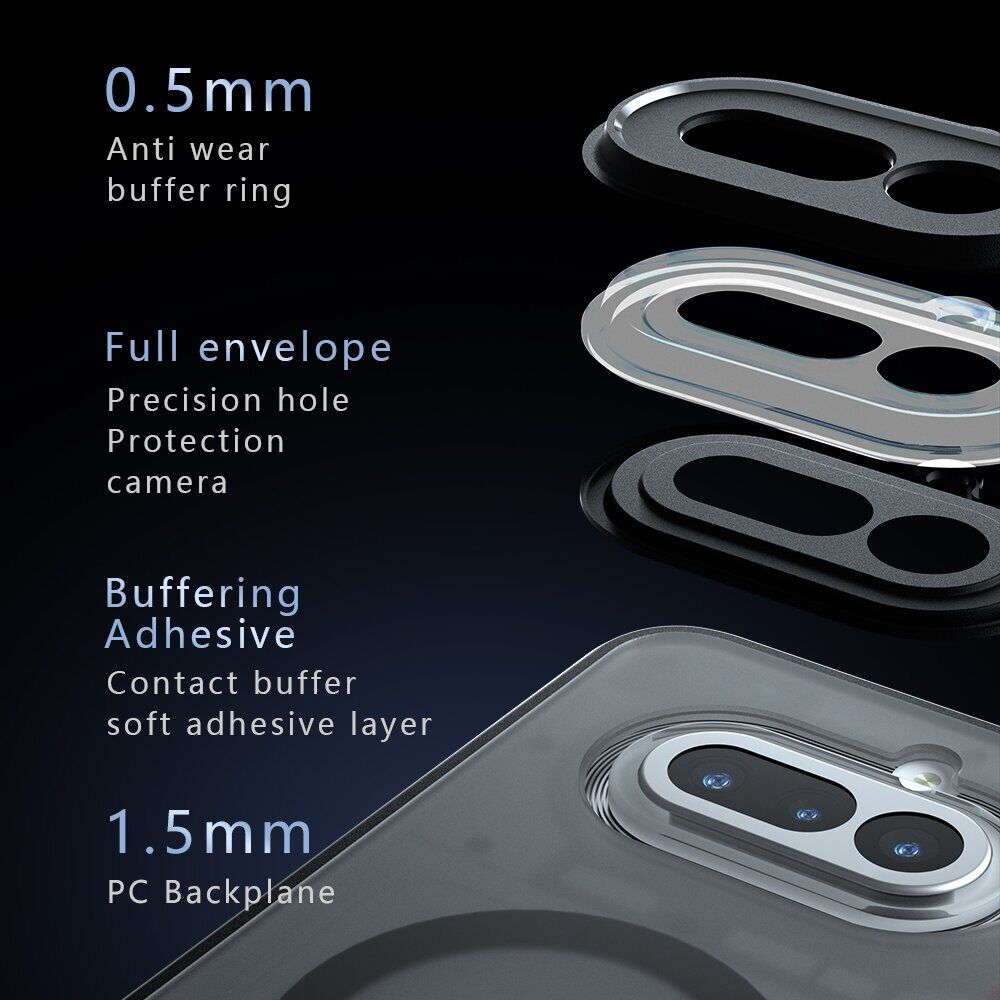 Захисний чохол Deexe Matte Skin with MagSafe для Nothing Phone (4a) - Black. Фото 9 Захисний чохол Deexe Matte Skin with MagSafe для Nothing Phone (4a) - Black (411307B). Фото 9 з 10
