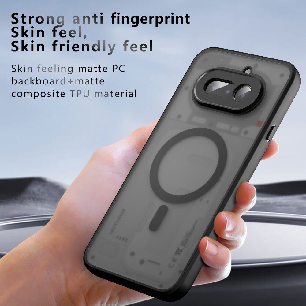 Захисний чохол Deexe Matte Skin with MagSafe для Nothing Phone (4a) - Black. Фото 7 Захисний чохол Deexe Matte Skin with MagSafe для Nothing Phone (4a) - Black (411307B). Фото 7 з 10