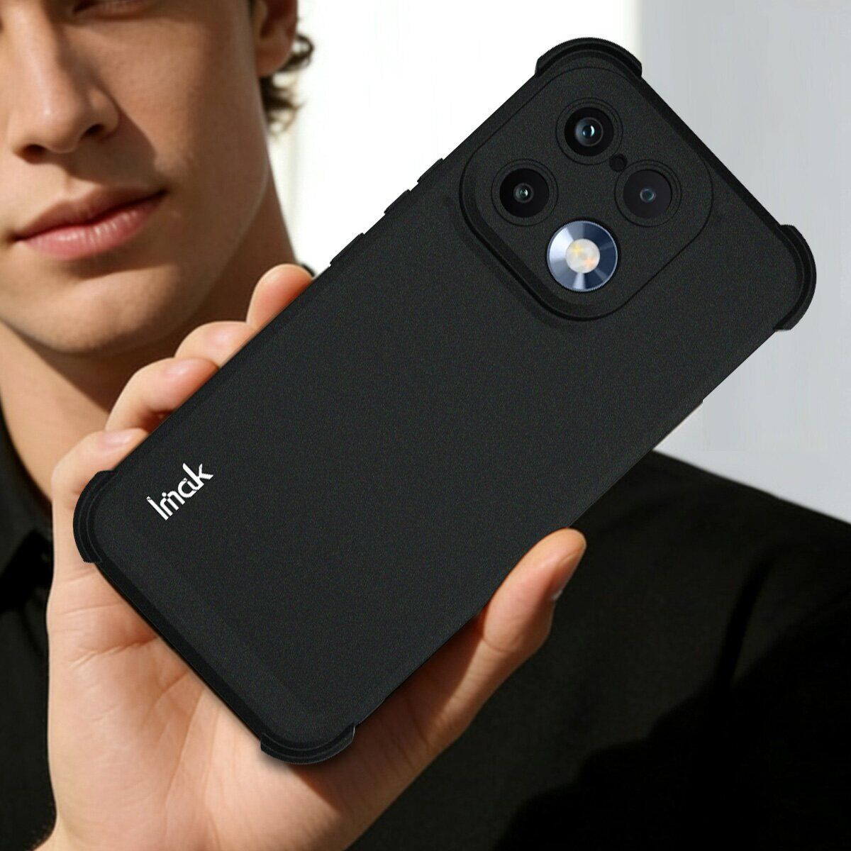 Захисний чохол IMAK Airbag Sand Case для Realme 16 Pro - Black. Фото 4 Захисний чохол IMAK Airbag Sand Case для Realme 16 Pro - Black (428010B). Фото 4 з 9