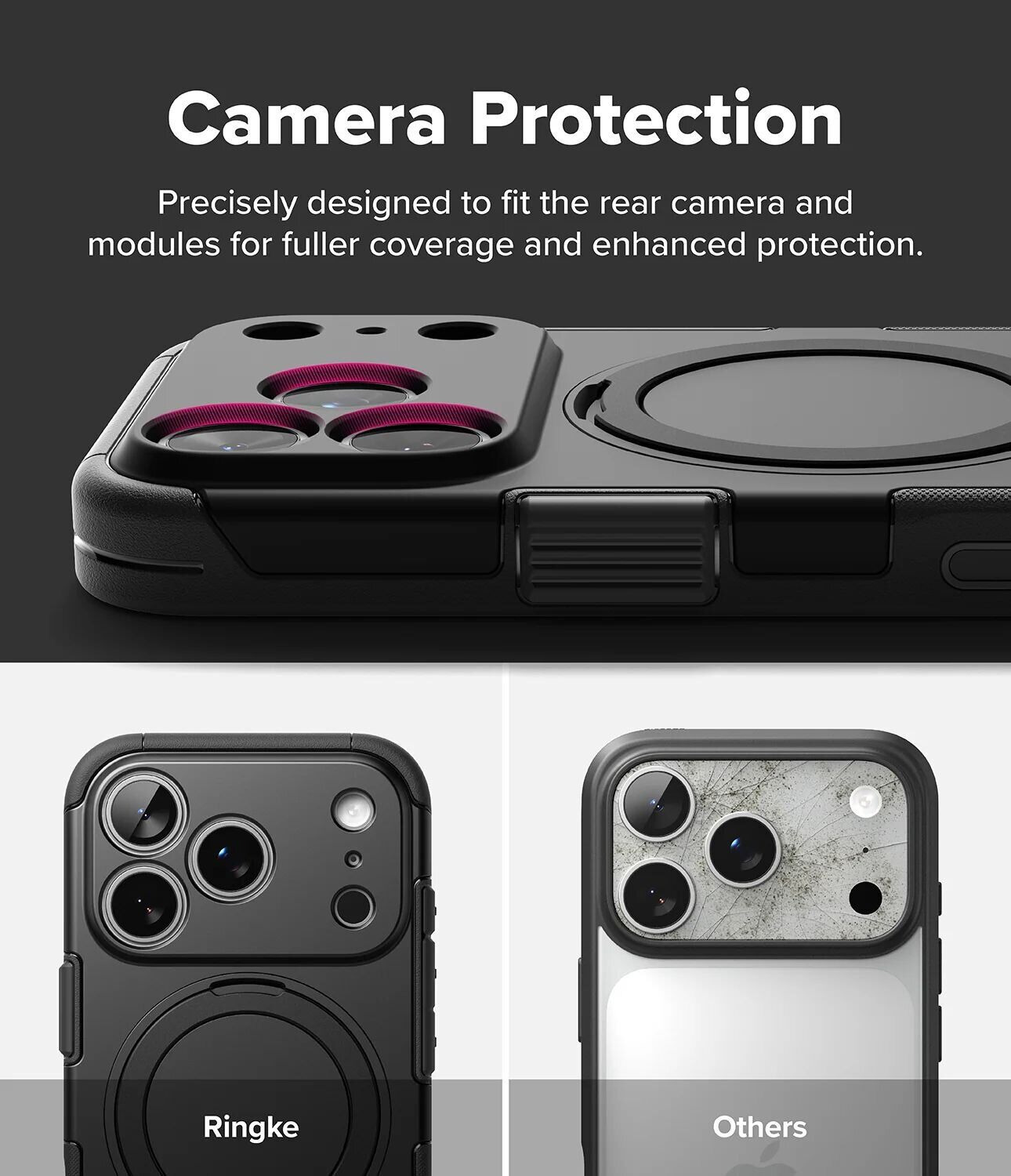 Защитный чехол Ringke Alles Magnetic (FP) для iPhone 18 Pro (8800380463233) - Gun Metal. Фото 11 Защитный чехол Ringke Alles Magnetic (FP) для iPhone 18 Pro (8800380463233) - Gun Metal (423778H). Фото 11 из 18
