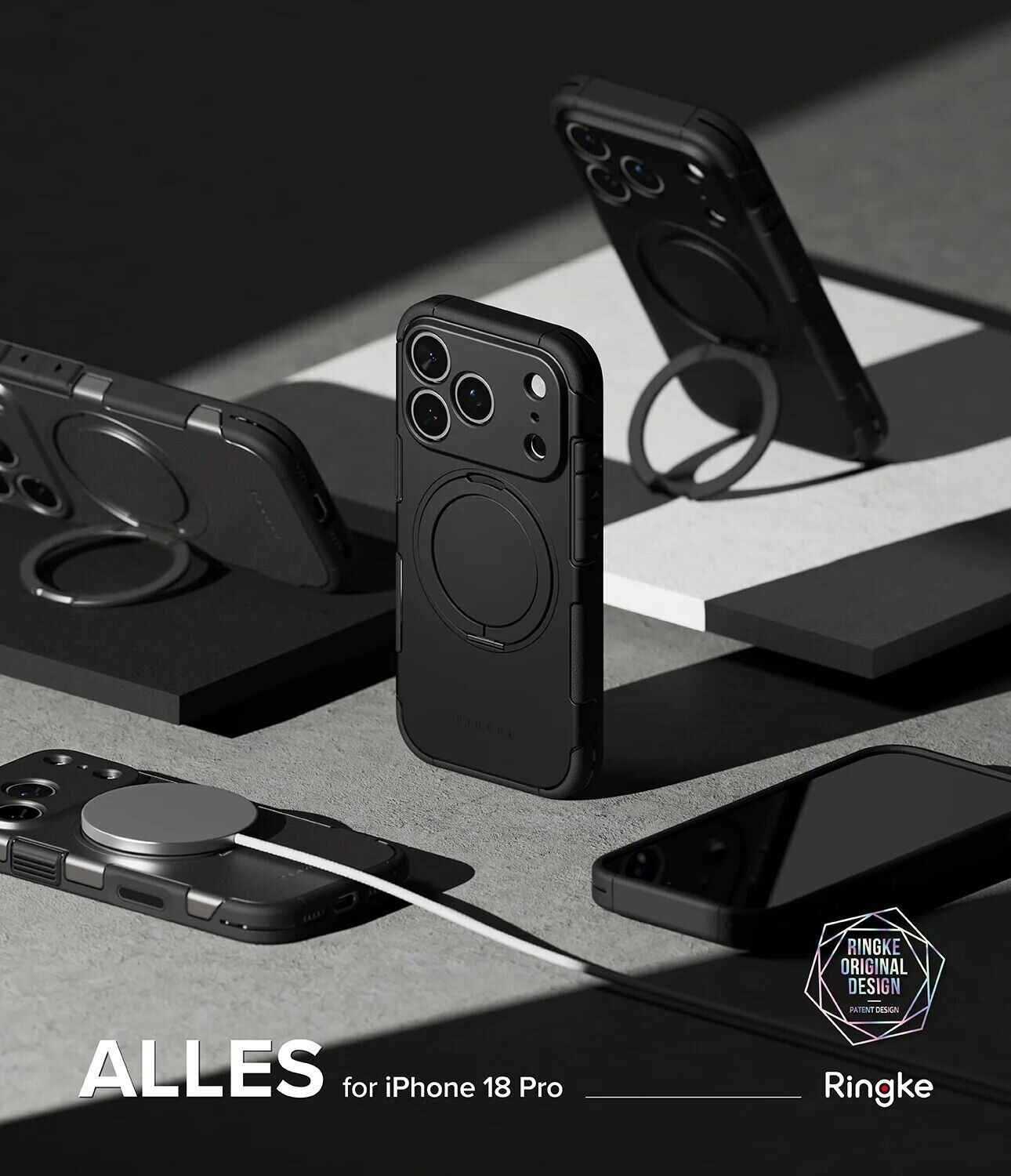 Защитный чехол Ringke Alles Magnetic (FP) для iPhone 18 Pro (8800380463233) - Gun Metal. Фото 2 Защитный чехол Ringke Alles Magnetic (FP) для iPhone 18 Pro (8800380463233) - Gun Metal (423778H). Фото 2 из 18