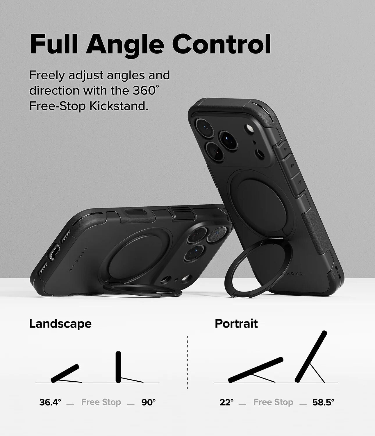 Защитный чехол Ringke Alles Magnetic (FP) для iPhone 18 Pro (8800380463233) - Gun Metal. Фото 7 Защитный чехол Ringke Alles Magnetic (FP) для iPhone 18 Pro (8800380463233) - Gun Metal (423778H). Фото 7 из 18