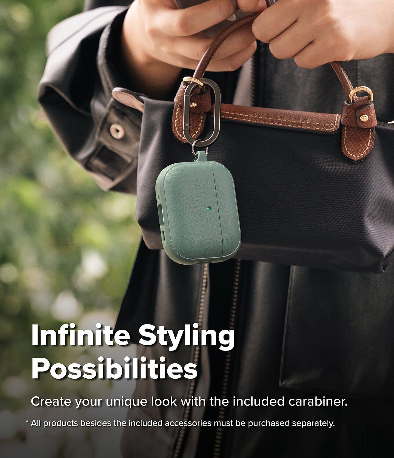 Защитный чехол Ringke Onyx Magnetic (FH) для AirPods Pro 3 (8800328818590) - Mint. Фото 8 Защитный чехол Ringke Onyx Magnetic (FH) для AirPods Pro 3 (8800328818590) - Mint (390179M). Фото 8 из 13