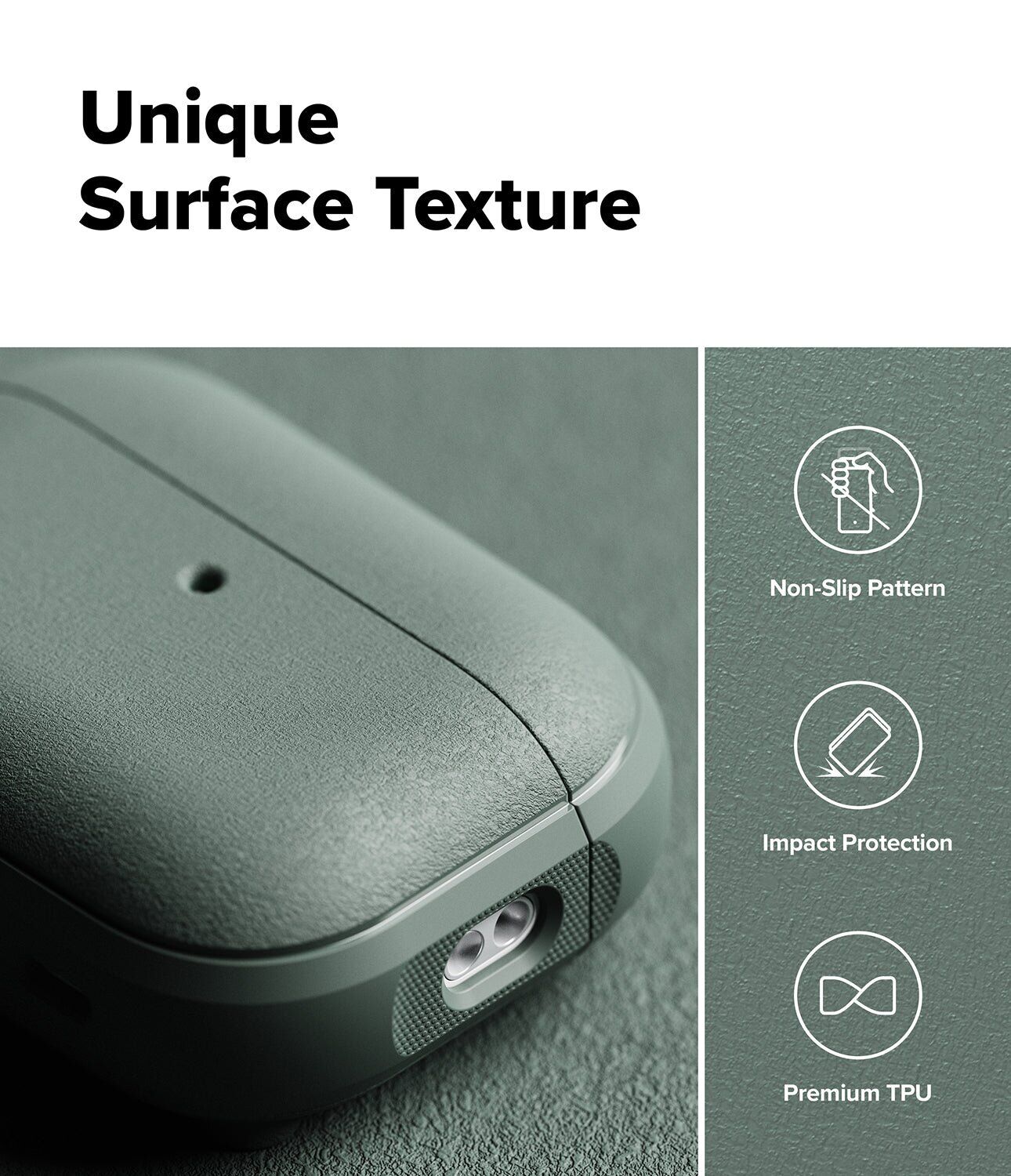 Защитный чехол Ringke Onyx Magnetic (FH) для AirPods Pro 3 (8800328818590) - Mint. Фото 6 Защитный чехол Ringke Onyx Magnetic (FH) для AirPods Pro 3 (8800328818590) - Mint (390179M). Фото 6 из 13