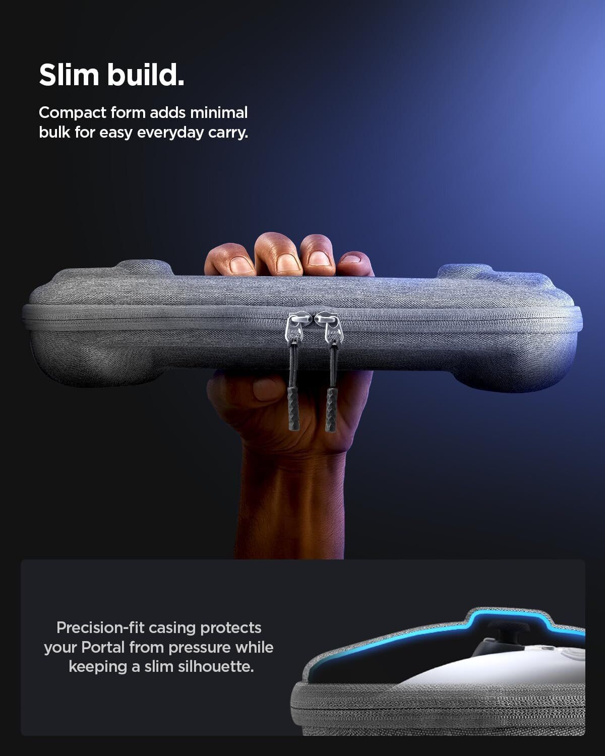 Захисний чохол Spigen Klasden Pouch для Sony PlayStation Portal (AGP09756) - Charcoal Grey. Фото 6 Захисний чохол Spigen Klasden Pouch для Sony PlayStation Portal (AGP09756) - Charcoal Grey (404100H). Фото 6 з 7