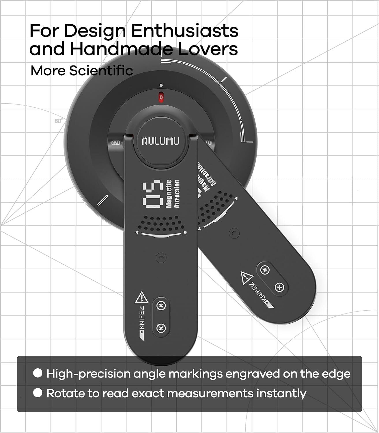 Магнитный держатель AULUMU G05 Air Next-Gen Hi-Per Magnetic Stand - Black. Фото 8 Магнитный держатель AULUMU G05 Air Next-Gen Hi-Per Magnetic Stand - Black (982623B). Фото 8 из 10