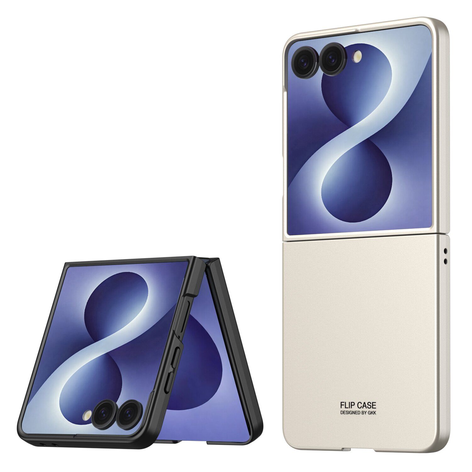 Пластиковий чохол GKK Hard Shell (FF) для Samsung Galaxy Flip 8 - Grey. Фото 6 Пластиковий чохол GKK Hard Shell (FF) для Samsung Galaxy Flip 8 - Grey (423530H). Фото 6 з 9
