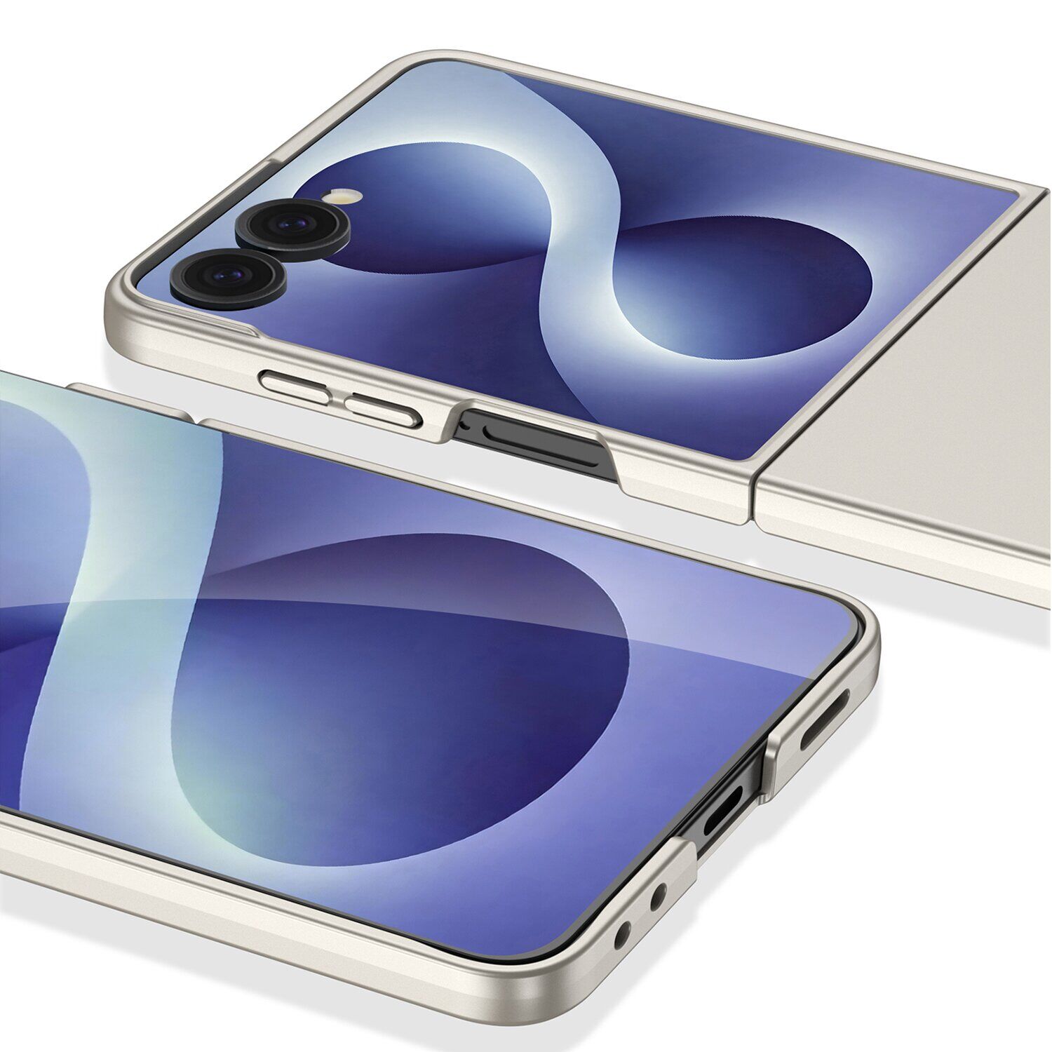 Пластиковий чохол GKK Hard Shell (FF) для Samsung Galaxy Flip 8 - Grey. Фото 5 Пластиковий чохол GKK Hard Shell (FF) для Samsung Galaxy Flip 8 - Grey (423530H). Фото 5 з 9