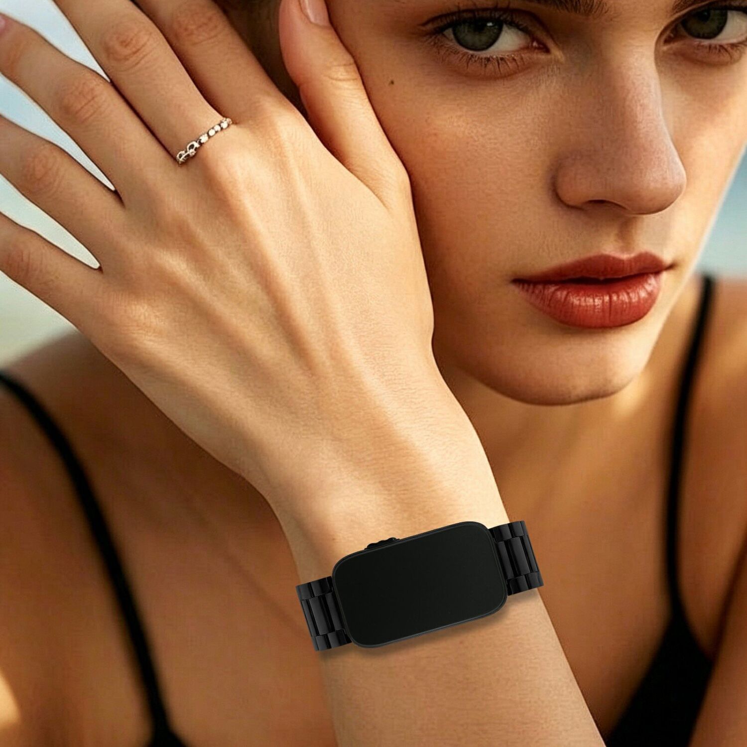 Ремешок Deexe Steel Strap для Garmin CIRQA - Black. Фото 5 Ремешок Deexe Steel Strap для Garmin CIRQA - Black (362605B). Фото 5 из 7