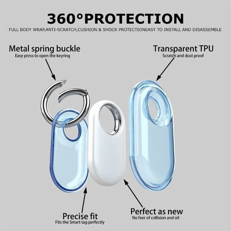 Защитный чехол Deexe Waterproof Crystal для Samsung Galaxy SmartTag 2 - Transparent Green. Фото 5 Защитный чехол Deexe Waterproof Crystal для Samsung Galaxy SmartTag 2 - Transparent Green (422503G). Фото 5 из 6