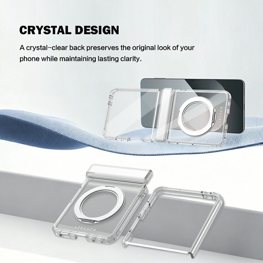 Защитный чехол LEREACH TOC Crystal MagStand для Samsung Galaxy Flip 8 - Transparent. Фото 8 Защитный чехол LEREACH TOC Crystal MagStand для Samsung Galaxy Flip 8 - Transparent (423563T). Фото 8 из 13