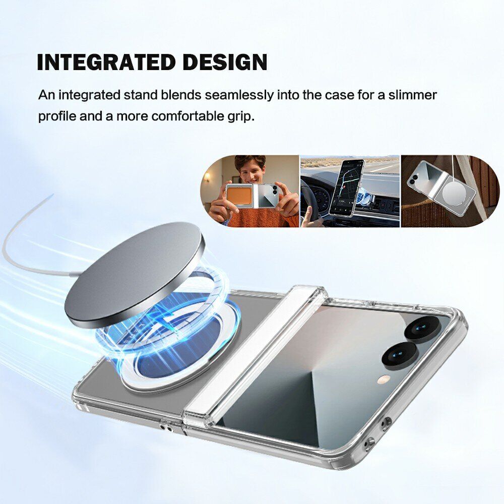 Защитный чехол LEREACH TOC Crystal MagStand для Samsung Galaxy Flip 8 - Transparent. Фото 11 Защитный чехол LEREACH TOC Crystal MagStand для Samsung Galaxy Flip 8 - Transparent (423563T). Фото 11 из 13