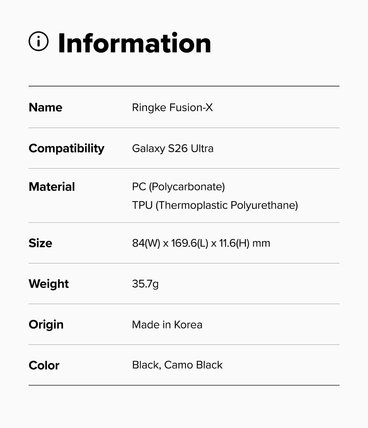 Защитный чехол Ringke Fusion X для Samsung Galaxy S26 Ultra (S948) 8800328814608 - Black. Фото 16 Защитный чехол Ringke Fusion X для Samsung Galaxy S26 Ultra (S948) 8800328814608 - Black (406238B). Фото 16 из 17
