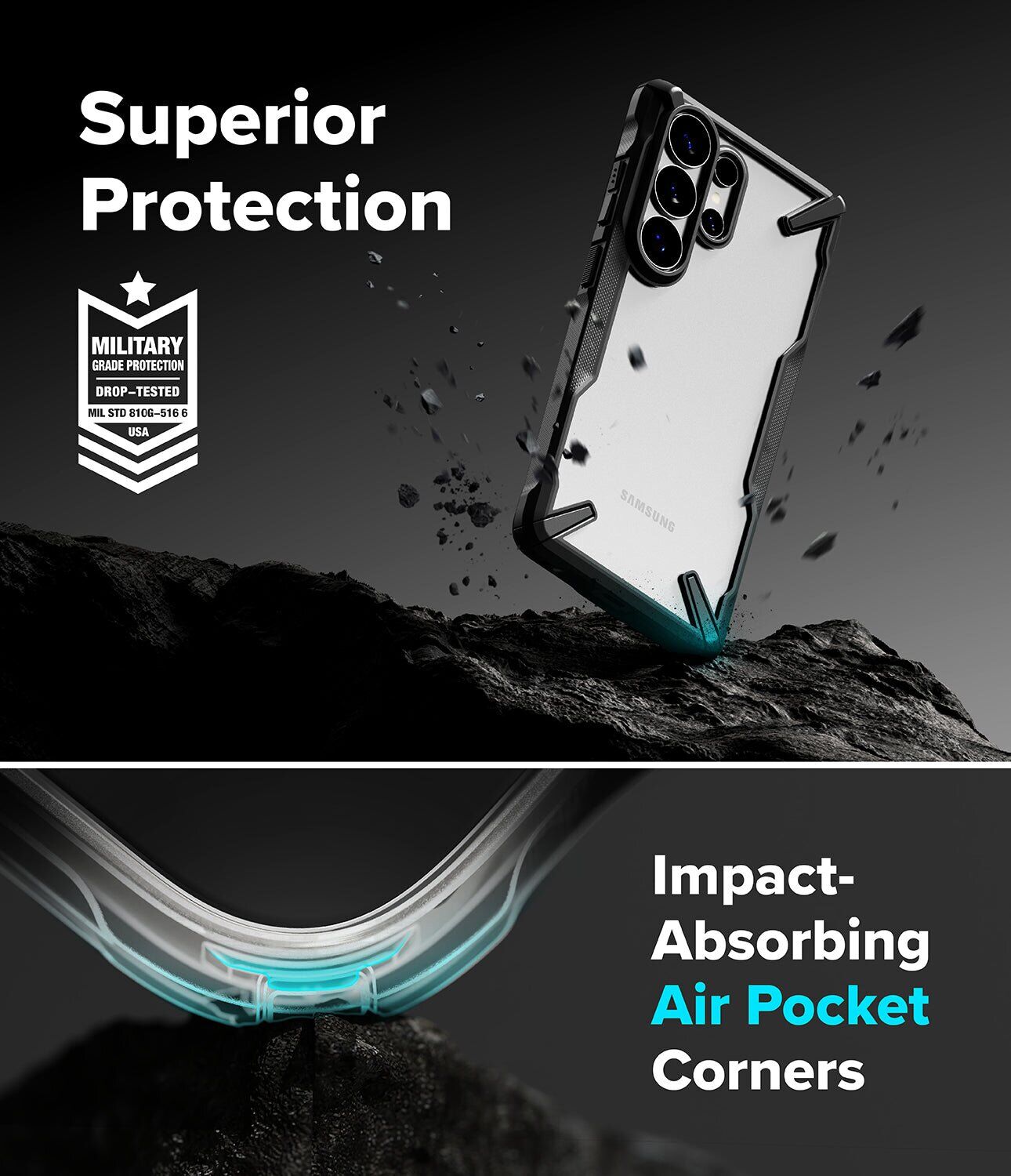 Защитный чехол Ringke Fusion X для Samsung Galaxy S26 Ultra (S948) 8800328814608 - Black. Фото 9 Защитный чехол Ringke Fusion X для Samsung Galaxy S26 Ultra (S948) 8800328814608 - Black (406238B). Фото 9 из 17