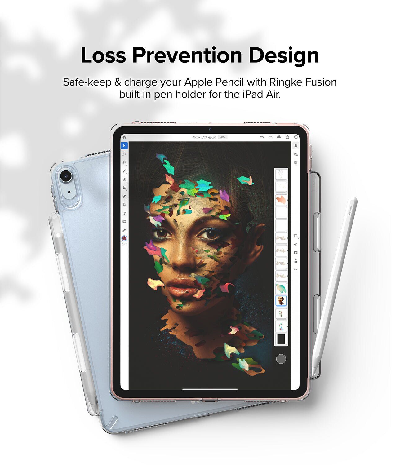 Защитный чехол Ringke T Fusion для iPad Air 11 M4/M3/M2 (2026/2025/2024) / Air 4 / 5 10.9 (2020/2022) 8809758106994 - Clear. Фото 6 Защитный чехол Ringke T Fusion для iPad Air 11 M4/M3/M2 (2026/2025/2024) / Air 4 / 5 10.9 (2020/2022) 8809758106994 - Clear (359221C). Фото 6 из 11