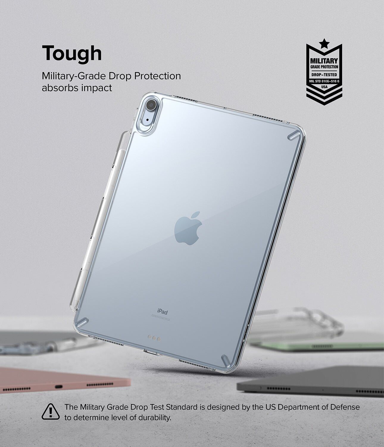 Защитный чехол Ringke T Fusion для iPad Air 11 M4/M3/M2 (2026/2025/2024) / Air 4 / 5 10.9 (2020/2022) 8809758106994 - Clear. Фото 8 Защитный чехол Ringke T Fusion для iPad Air 11 M4/M3/M2 (2026/2025/2024) / Air 4 / 5 10.9 (2020/2022) 8809758106994 - Clear (359221C). Фото 8 из 11