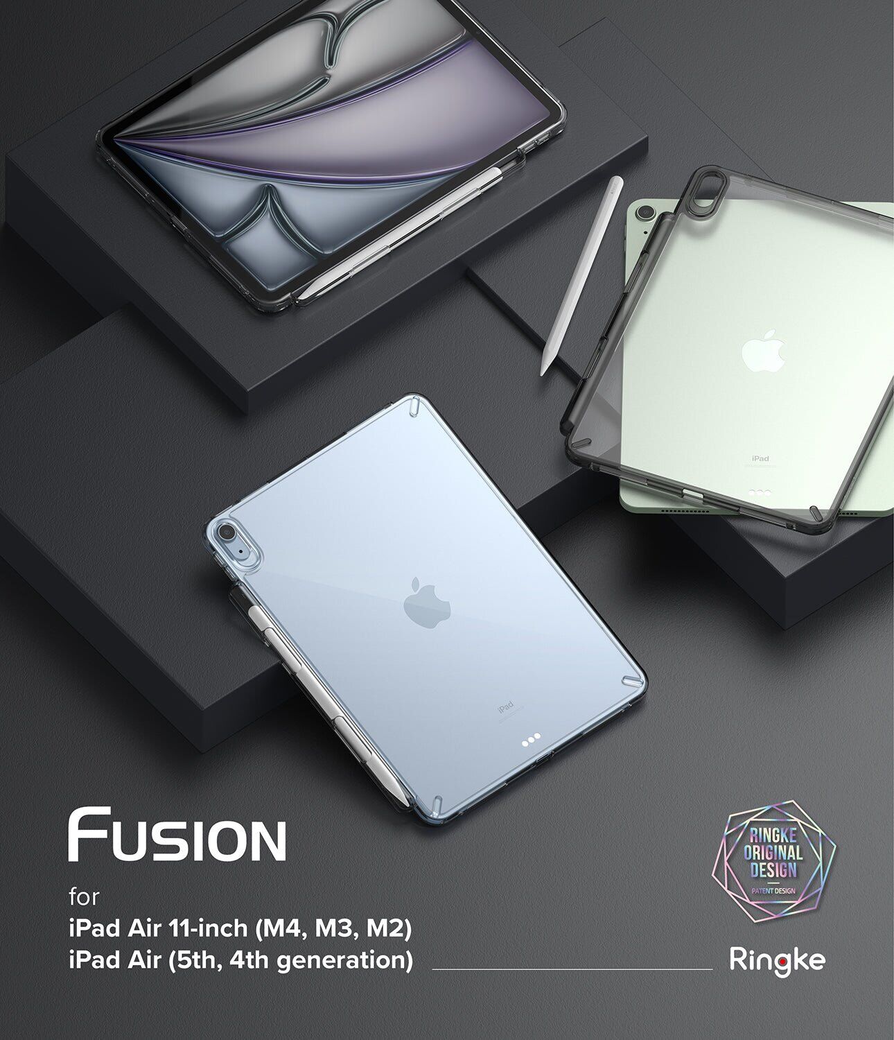 Защитный чехол Ringke T Fusion для iPad Air 11 M4/M3/M2 (2026/2025/2024) / Air 4 / 5 10.9 (2020/2022) 8809758106994 - Clear. Фото 2 Защитный чехол Ringke T Fusion для iPad Air 11 M4/M3/M2 (2026/2025/2024) / Air 4 / 5 10.9 (2020/2022) 8809758106994 - Clear (359221C). Фото 2 из 11