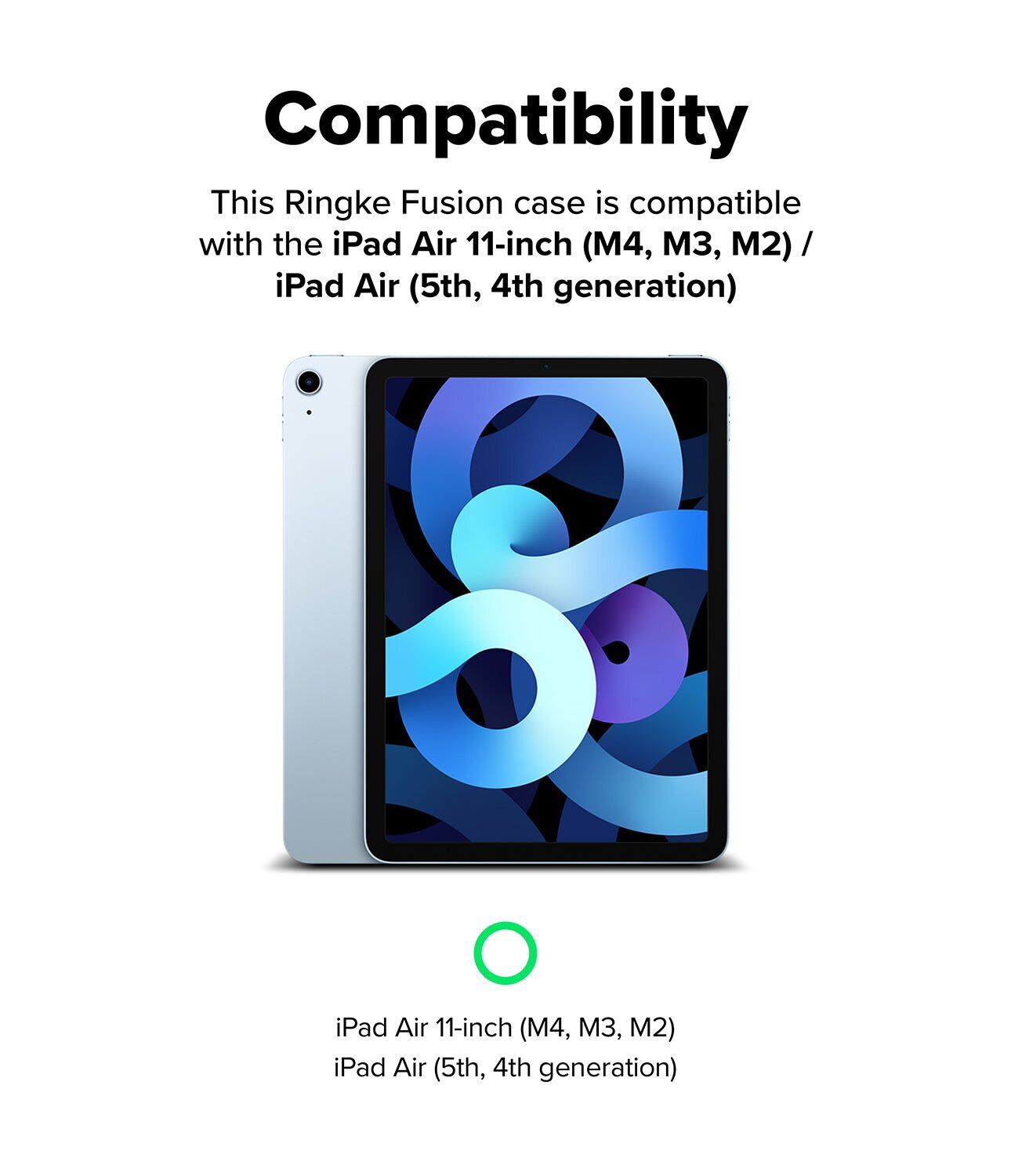 Защитный чехол Ringke T Fusion для iPad Air 11 M4/M3/M2 (2026/2025/2024) / Air 4 / 5 10.9 (2020/2022) 8809758106994 - Clear. Фото 3 Защитный чехол Ringke T Fusion для iPad Air 11 M4/M3/M2 (2026/2025/2024) / Air 4 / 5 10.9 (2020/2022) 8809758106994 - Clear (359221C). Фото 3 из 11