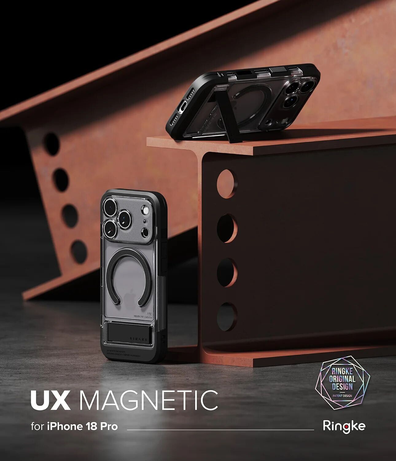 Защитный чехол Ringke UX Magnetic для iPhone 18 Pro (8800380463417) - Matte Black. Фото 2 Защитный чехол Ringke UX Magnetic для iPhone 18 Pro (8800380463417) - Matte Black (423779MB). Фото 2 из 18