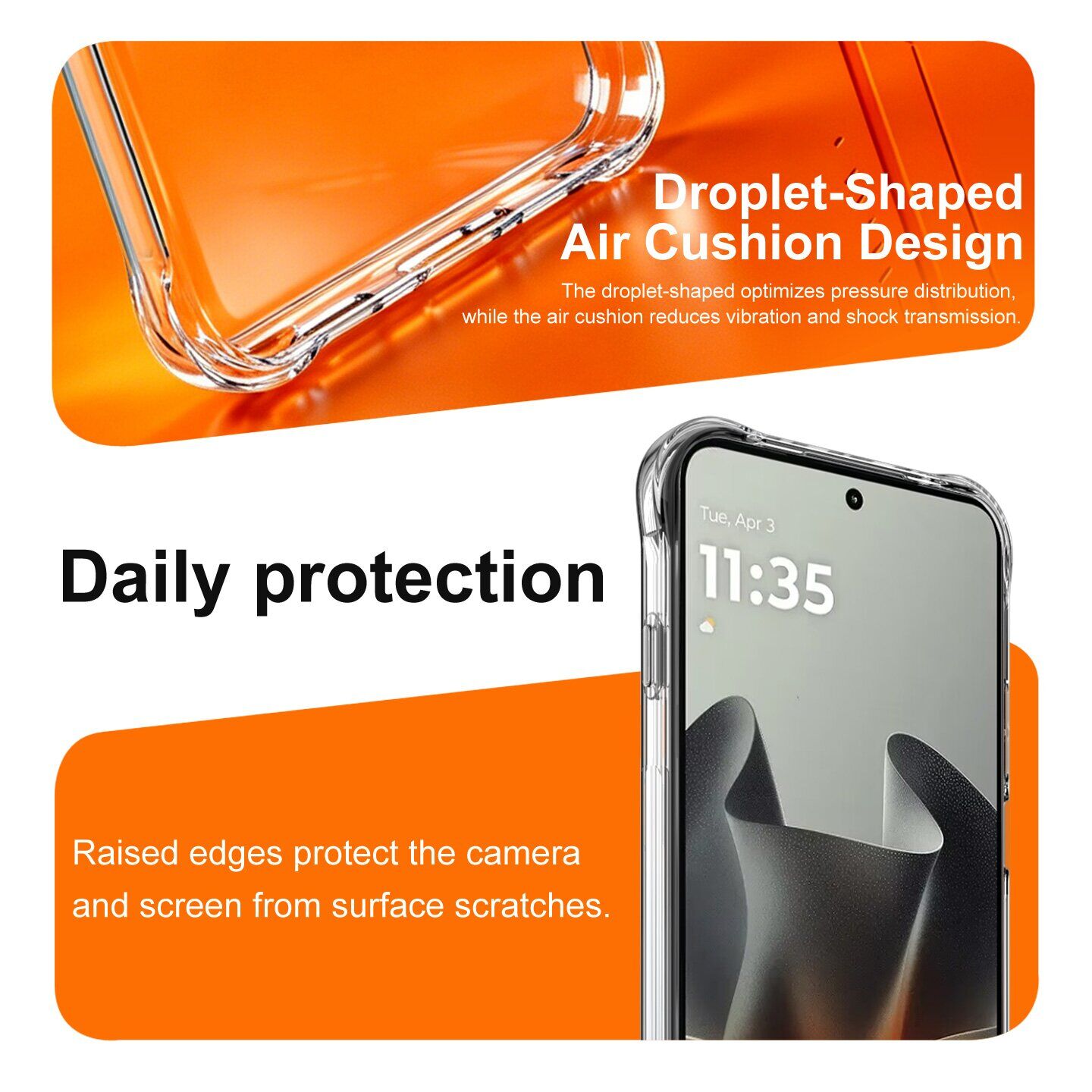 Чехол с усиленными углами IMAK Airbag MAX Case для Motorola Edge 70 Max - Transparent. Фото 7 Чехол с усиленными углами IMAK Airbag MAX Case для Motorola Edge 70 Max - Transparent (435519T). Фото 7 из 9