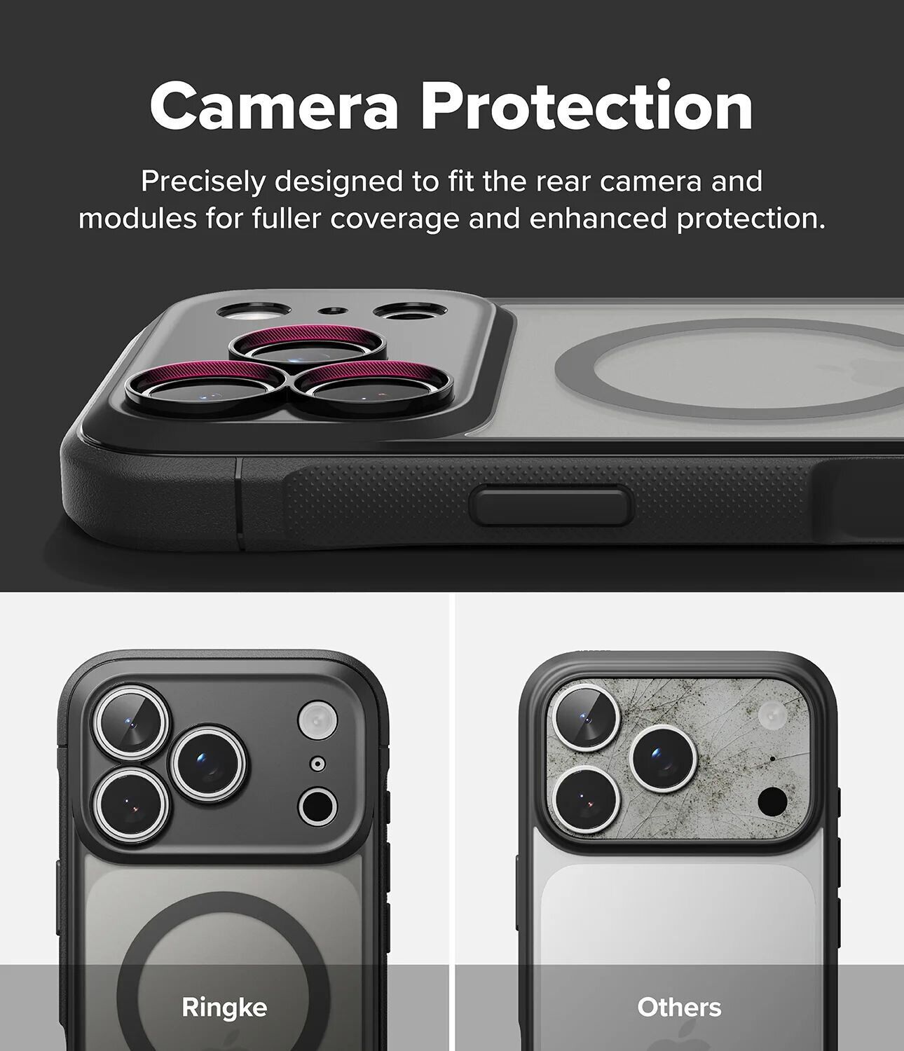 Защитный чехол Ringke Fusion Bold MagSafe для iPhone 18 Pro Max / 17 Pro Max (8800380461666) - Matte Black. Фото 15 Защитный чехол Ringke Fusion Bold MagSafe для iPhone 18 Pro Max / 17 Pro Max (8800380461666) - Matte Black (423981MB). Фото 15 из 22