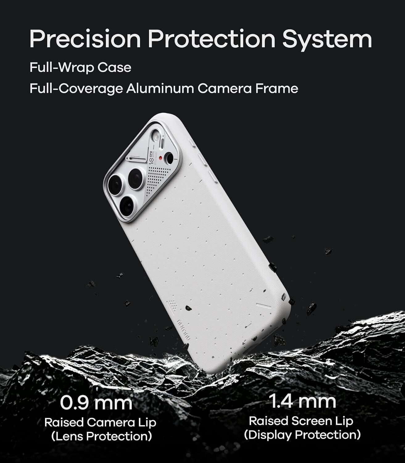 Захисний чохол AULUMU Particle Vegan Leather Case для iPhone 18 Pro Max / 17 Pro Max - Dark Cherry. Фото 6 Захисний чохол AULUMU Particle Vegan Leather Case для iPhone 18 Pro Max / 17 Pro Max - Dark Cherry (423921WR). Фото 6 з 10