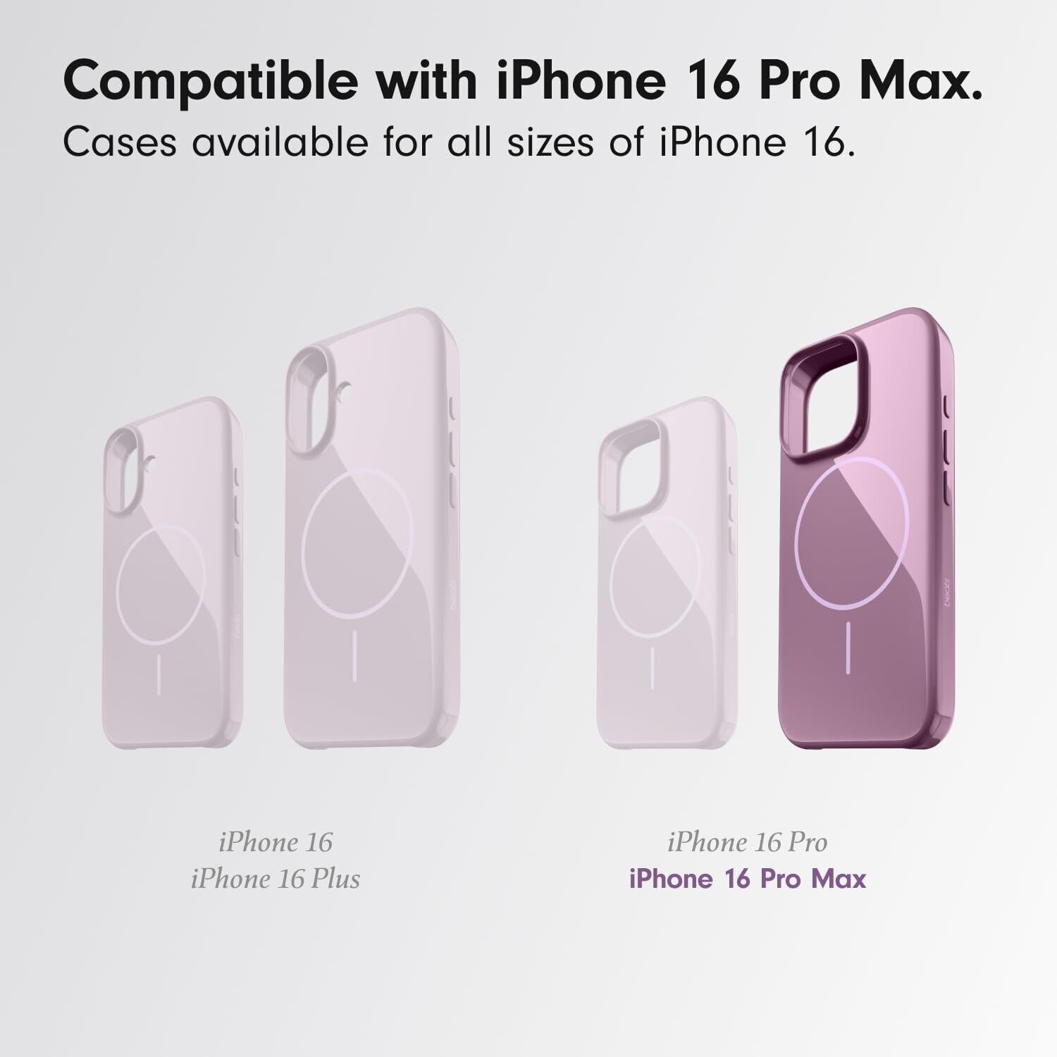 Защитный чехол Beats Case with MagSafe для iPhone 16 Pro Max (MCFU4) - Sunset / Purple. Фото 5 Защитный чехол Beats Case with MagSafe для iPhone 16 Pro Max (MCFU4) - Sunset / Purple (379959V). Фото 5 из 9