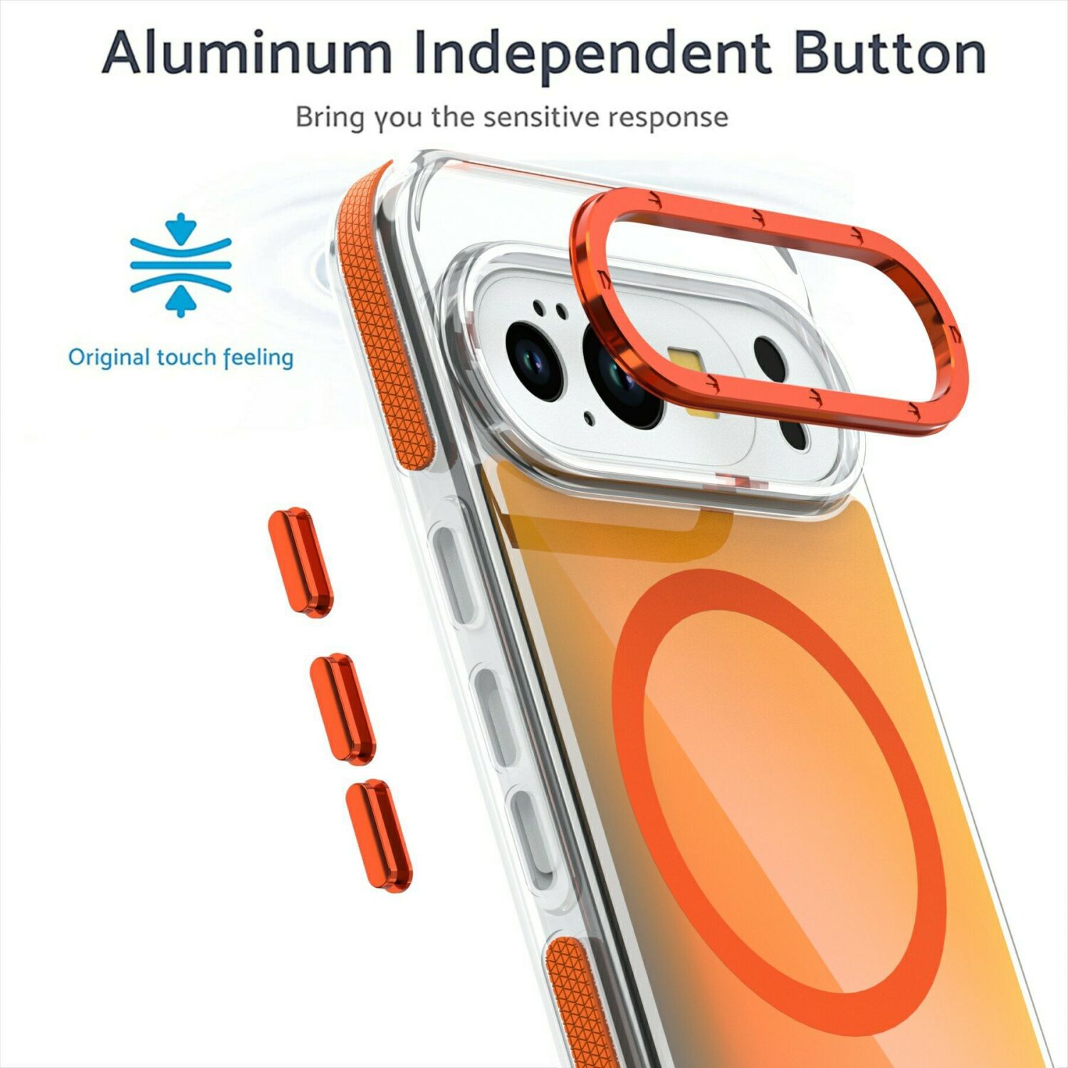 Захисний чохол Reframe ChromaGlow для Google Pixel 10 / 10 Pro - Orange. Фото 4 Захисний чохол Reframe ChromaGlow для Google Pixel 10 / 10 Pro - Orange (385924O). Фото 4 з 6