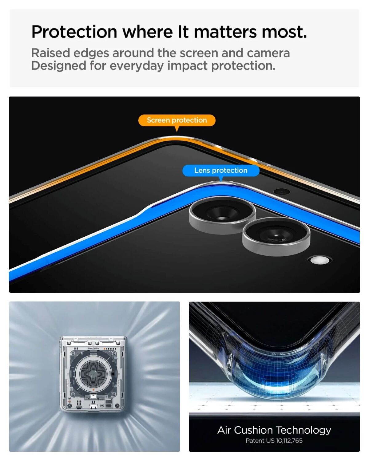Защитный чехол Spigen Ultra Hybrid Pro Neo One (MagFit) для Samsung Galaxy Flip 8 (ACS11525) - Clear. Фото 13 Защитный чехол Spigen Ultra Hybrid Pro Neo One (MagFit) для Samsung Galaxy Flip 8 (ACS11525) - Clear (423569C). Фото 13 из 15