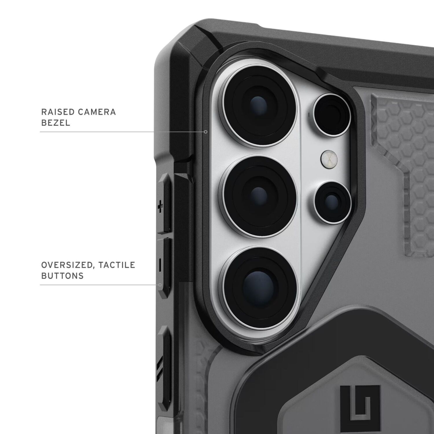 Защитный чехол URBAN ARMOR GEAR Pathfinder Clear Pro для Samsung Galaxy S26 Ultra (S948) 214526113140 - Ash / Black. Фото 7 Защитный чехол URBAN ARMOR GEAR Pathfinder Clear Pro для Samsung Galaxy S26 Ultra (S948) 214526113140 - Ash / Black (408571B). Фото 7 из 14
