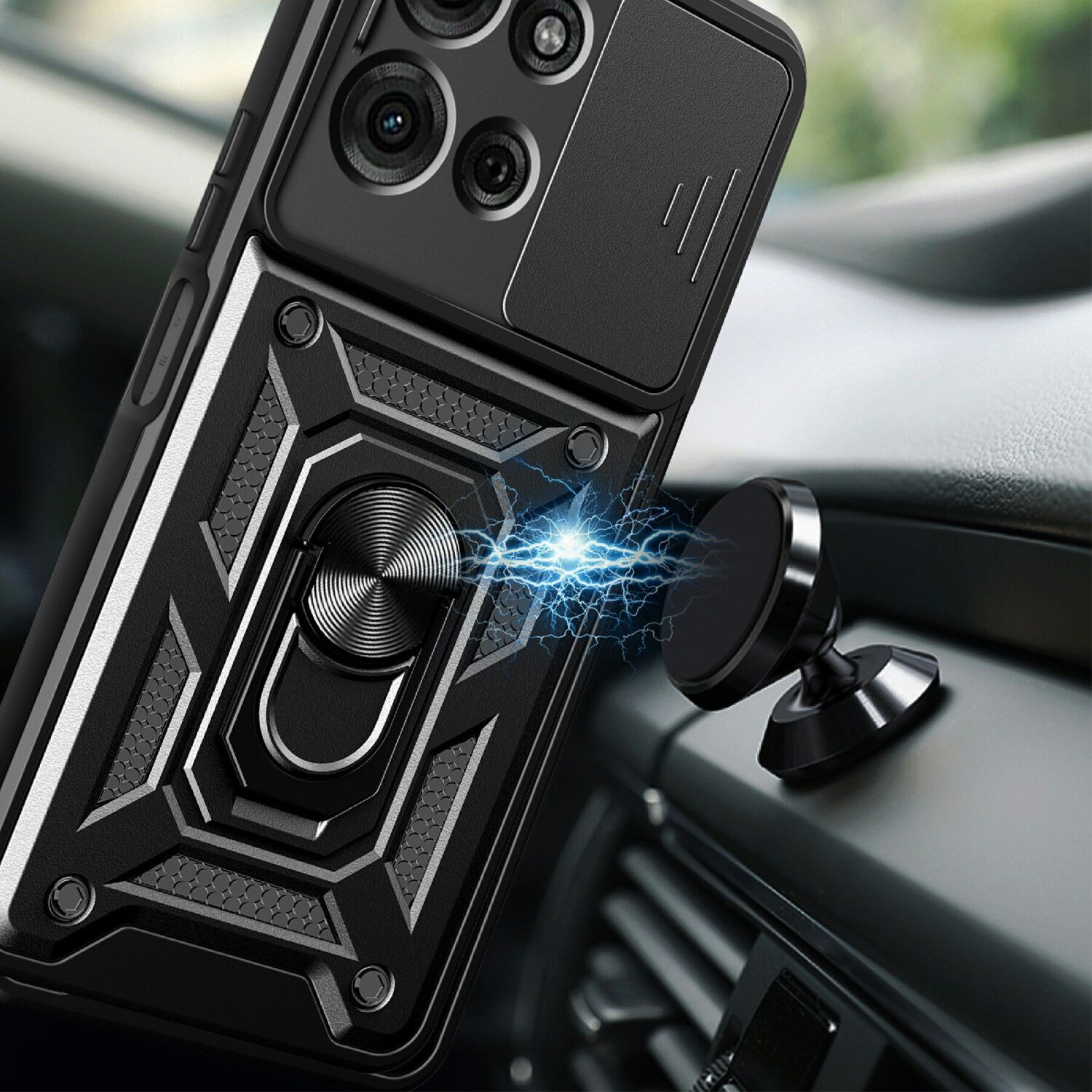 Чохол із захистом камери Deexe Armor Shield для Motorola Moto G75 - Gold. Фото 3 Чохол із захистом камери Deexe Armor Shield для Motorola Moto G75 - Gold (367852F). Фото 3 з 9