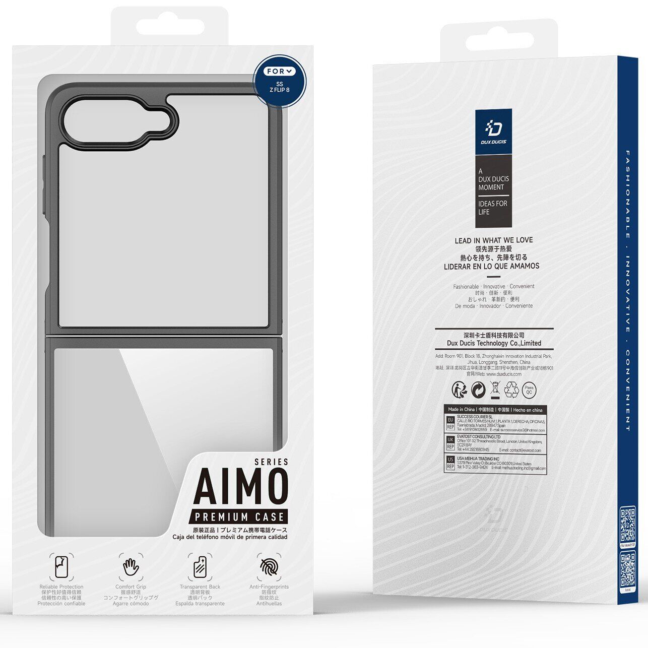 Захисний чохол DUX DUCIS Aimo Series (FF) для Samsung Galaxy Flip 8 - Black. Фото 10 Захисний чохол DUX DUCIS Aimo Series (FF) для Samsung Galaxy Flip 8 - Black (423502B). Фото 10 з 11