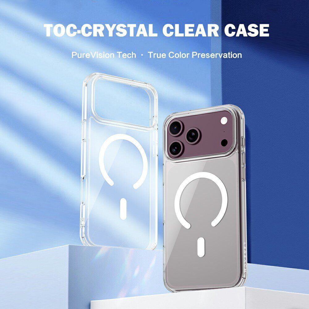 Захисний чохол LEREACH TOC Crystal Magnetic для iPhone 18 Pro Max / 17 Pro Max - Transparent. Фото 5 Захисний чохол LEREACH TOC Crystal Magnetic для iPhone 18 Pro Max / 17 Pro Max - Transparent (423855T). Фото 5 з 14