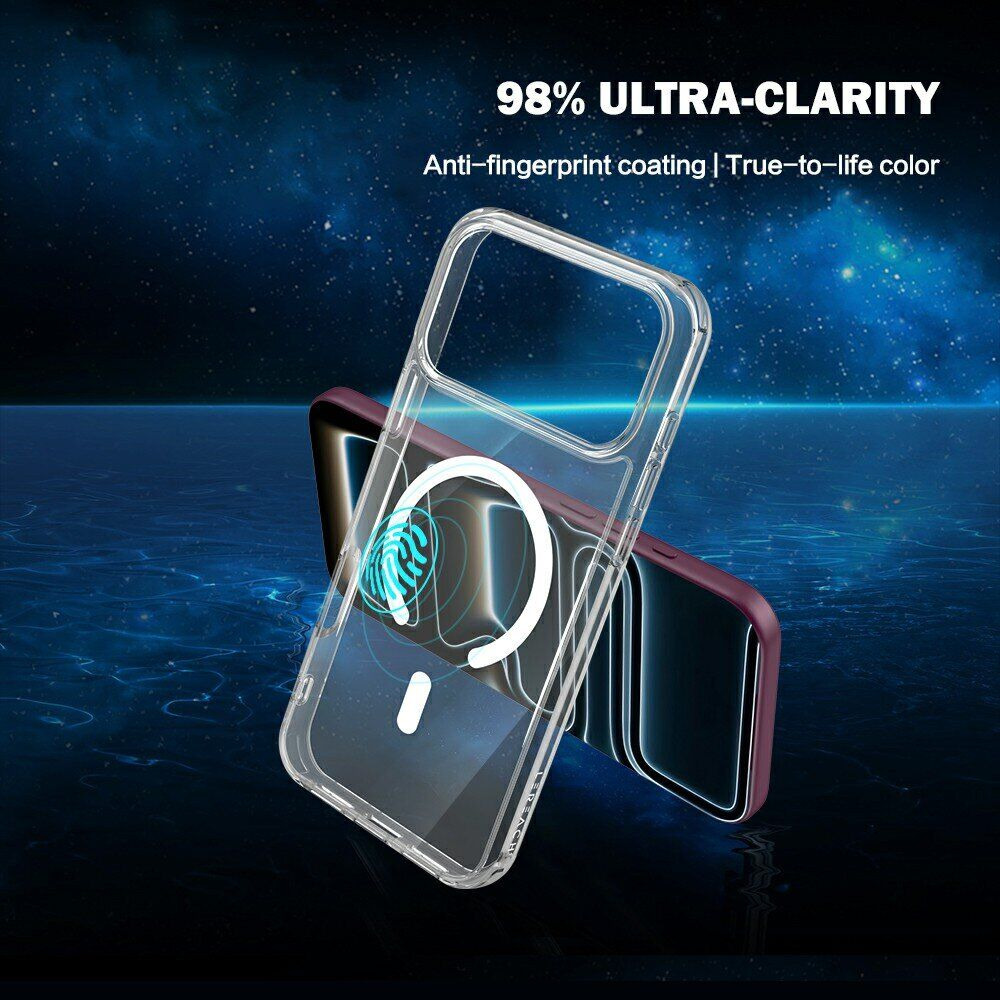 Захисний чохол LEREACH TOC Crystal Magnetic для iPhone 18 Pro Max / 17 Pro Max - Transparent. Фото 11 Захисний чохол LEREACH TOC Crystal Magnetic для iPhone 18 Pro Max / 17 Pro Max - Transparent (423855T). Фото 11 з 14