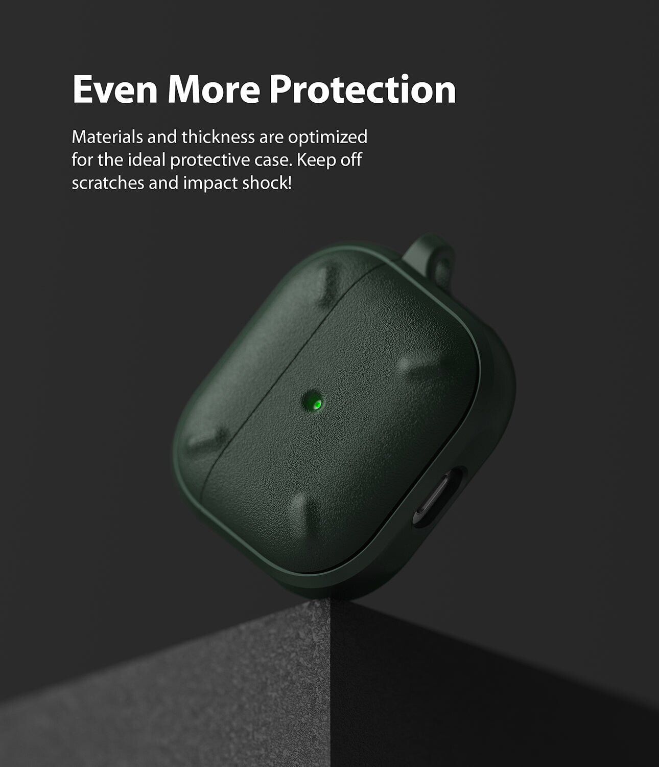 Захисний чохол Ringke Onyx (FH) для AirPods 3 (8809785458585) - Dark Green. Фото 9 Захисний чохол Ringke Onyx (FH) для AirPods 3 (8809785458585) - Dark Green (287254DG). Фото 9 з 13