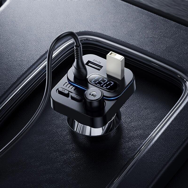 FM модулятор BOROFONE BC61 45W (2USB + Type-C) - Black. Фото 7 FM модулятор BOROFONE BC61 45W (2USB + Type-C) - Black (923316B). Фото 7 из 8