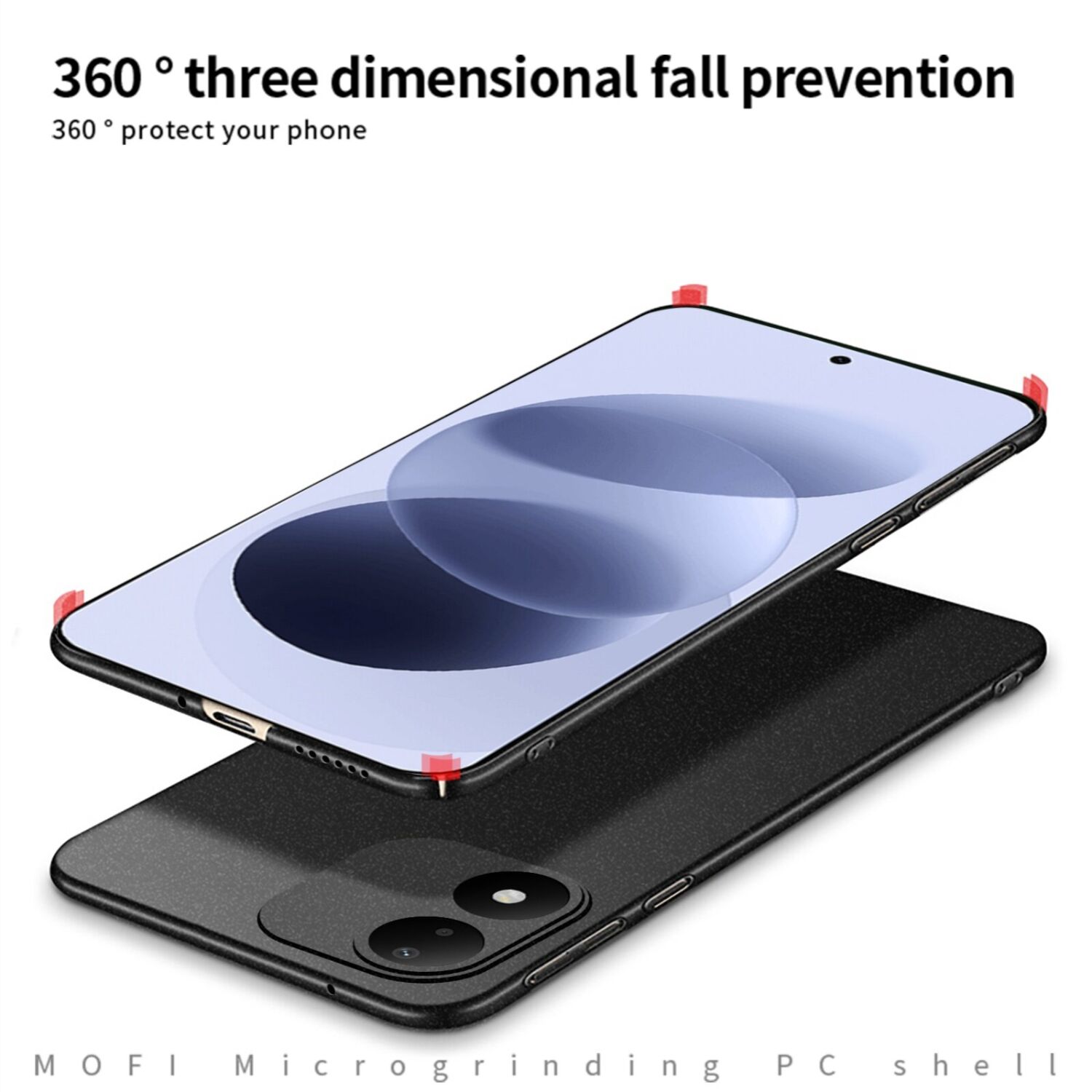 Пластиковий чохол MOFI Matte Series для Xiaomi Redmi Note 17 (4G/5G) - Black. Фото 7 Пластиковий чохол MOFI Matte Series для Xiaomi Redmi Note 17 (4G/5G) - Black (430047B). Фото 7 з 9