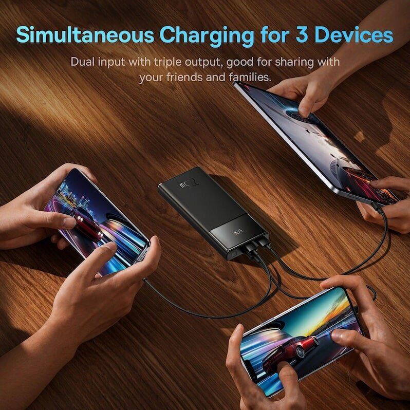 Внешний аккумулятор Baseus Star-Lord Digital Display 22.5W (10000mAh) PPXJ10 - Black. Фото 7 Внешний аккумулятор Baseus Star-Lord Digital Display 22.5W (10000mAh) PPXJ10 - Black (995803B). Фото 7 из 9