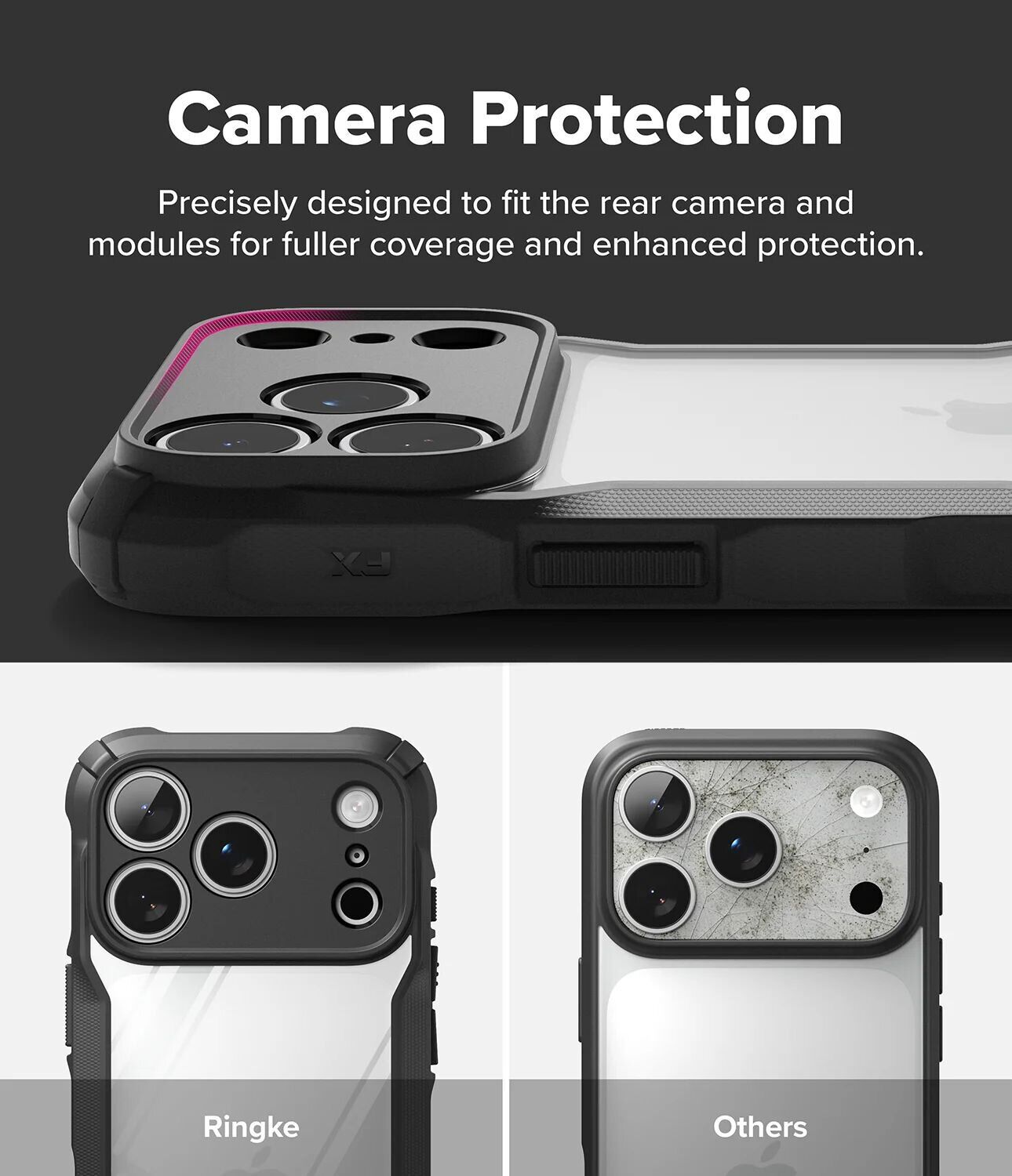 Защитный чехол Ringke Fusion X для iPhone 18 Pro Max (8800380461697) - Black. Фото 12 Защитный чехол Ringke Fusion X для iPhone 18 Pro Max (8800380461697) - Black (423982B). Фото 12 из 20