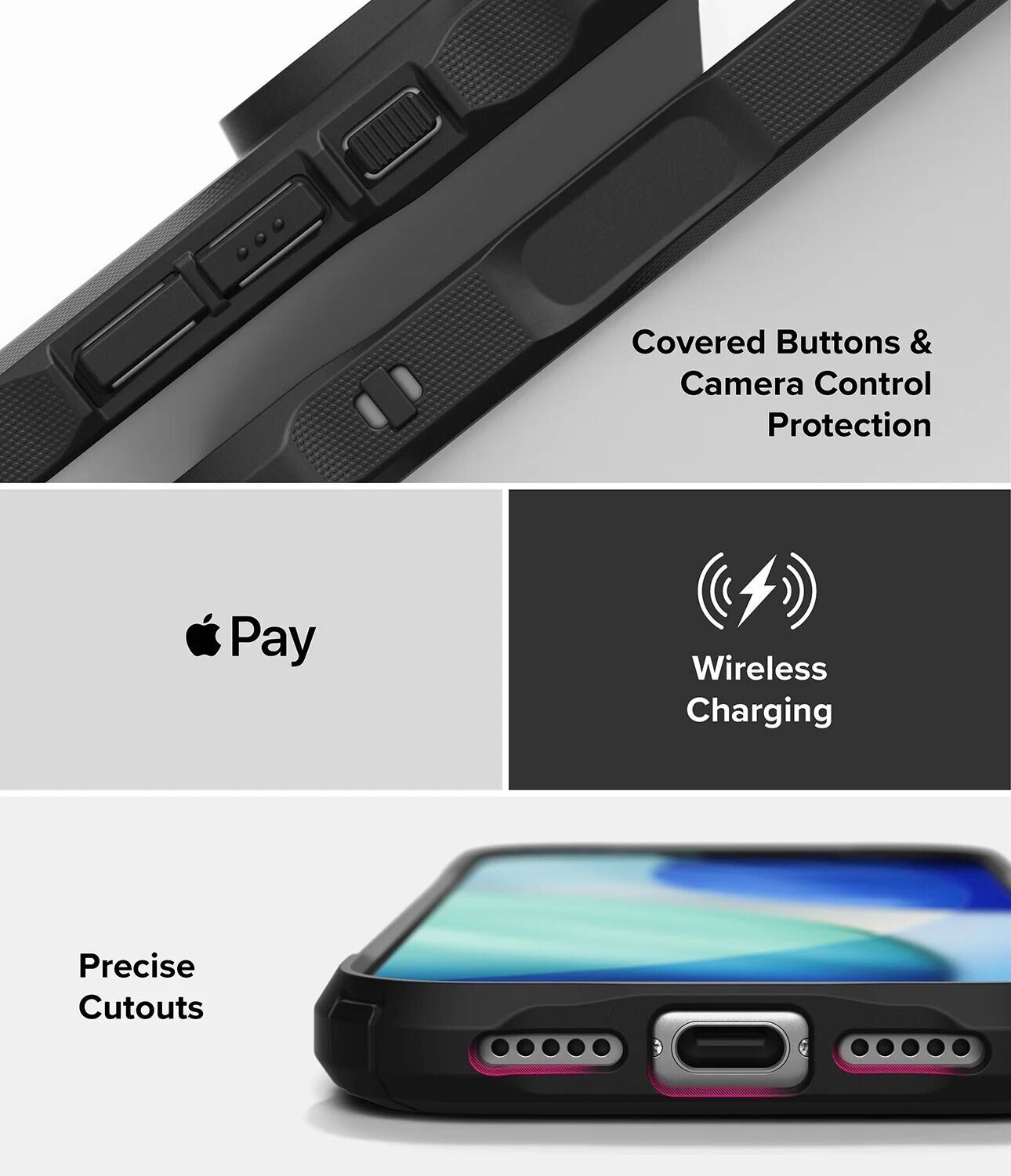 Защитный чехол Ringke Fusion X для iPhone 18 Pro Max (8800380461697) - Black. Фото 17 Защитный чехол Ringke Fusion X для iPhone 18 Pro Max (8800380461697) - Black (423982B). Фото 17 из 20