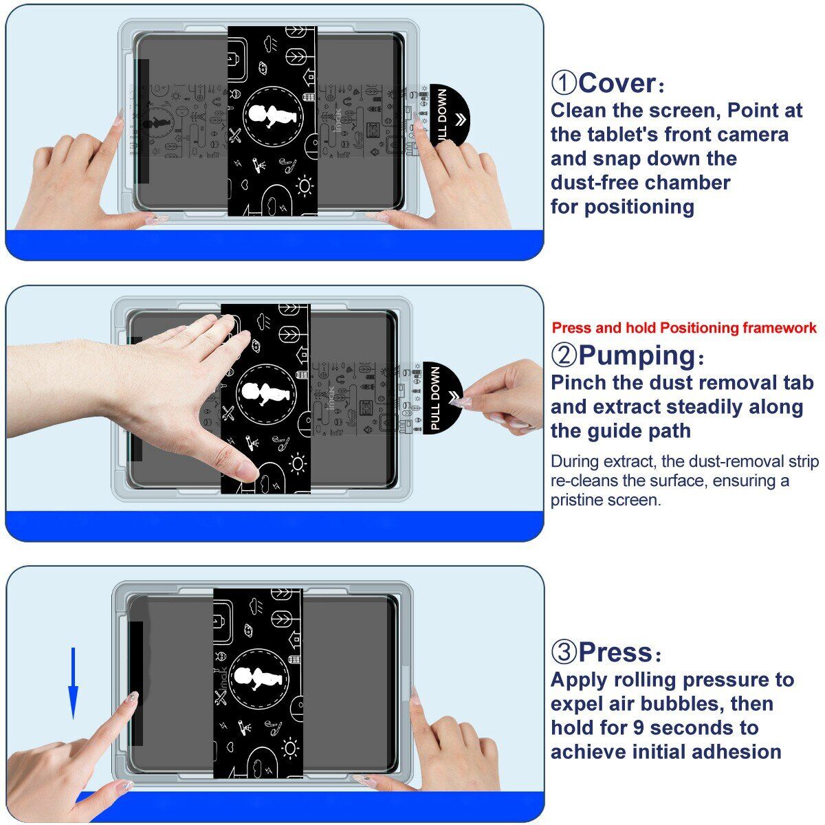 Защитное стекло IMAK H Install Glass для Samsung Galaxy Tab S7 (T870/875). Фото 8 Защитное стекло IMAK H Install Glass для Samsung Galaxy Tab S7 (T870/875) (250161). Фото 8 из 9