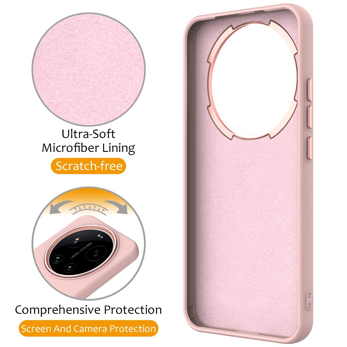 Защитный чехол Reframe Draco Casе для Xiaomi 17 Ultra - Apricot. Фото 2 Защитный чехол Reframe Draco Casе для Xiaomi 17 Ultra - Apricot (407556A). Фото 2 из 7
