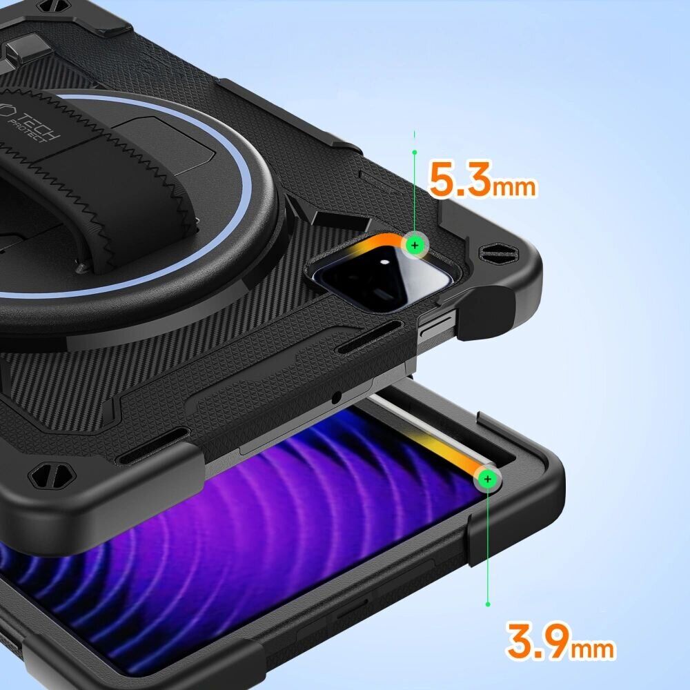 Защитный чехол Tech-Protect Solid 360 для Xiaomi Pad 8 Pro / Pad 8 / Pad 7 Pro / Pad 7 - Black. Фото 5 Защитный чехол Tech-Protect Solid 360 для Xiaomi Pad 8 Pro / Pad 8 / Pad 7 Pro / Pad 7 - Black (407108B). Фото 5 из 8